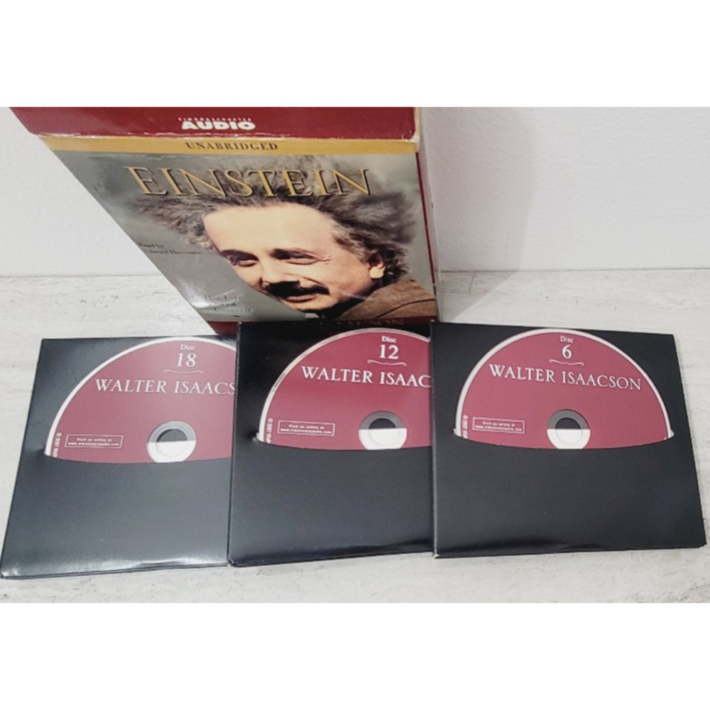 EINSTEIN His Life and Universe by Walter Isaacson AUDIO 2007 CD NO NEED TO READ
